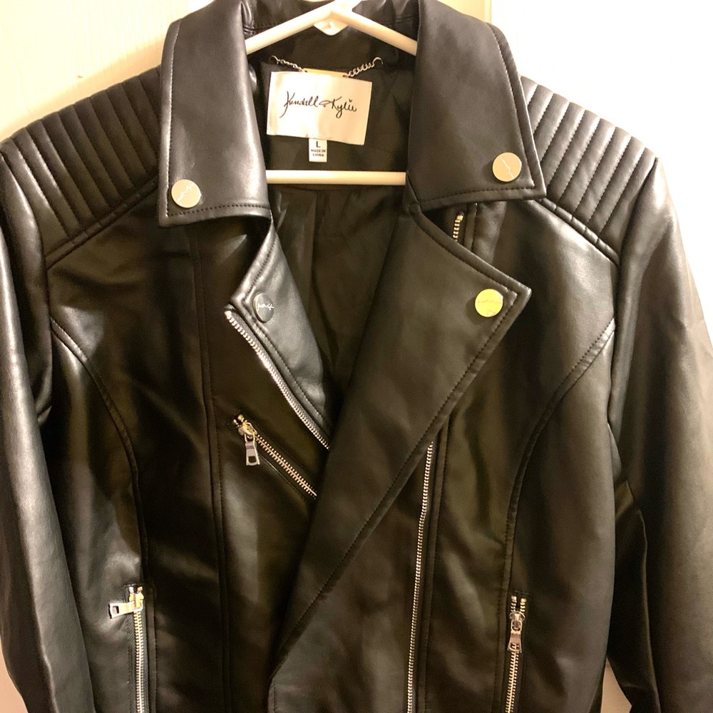 Women large Kendall and Kylie black moto jacket